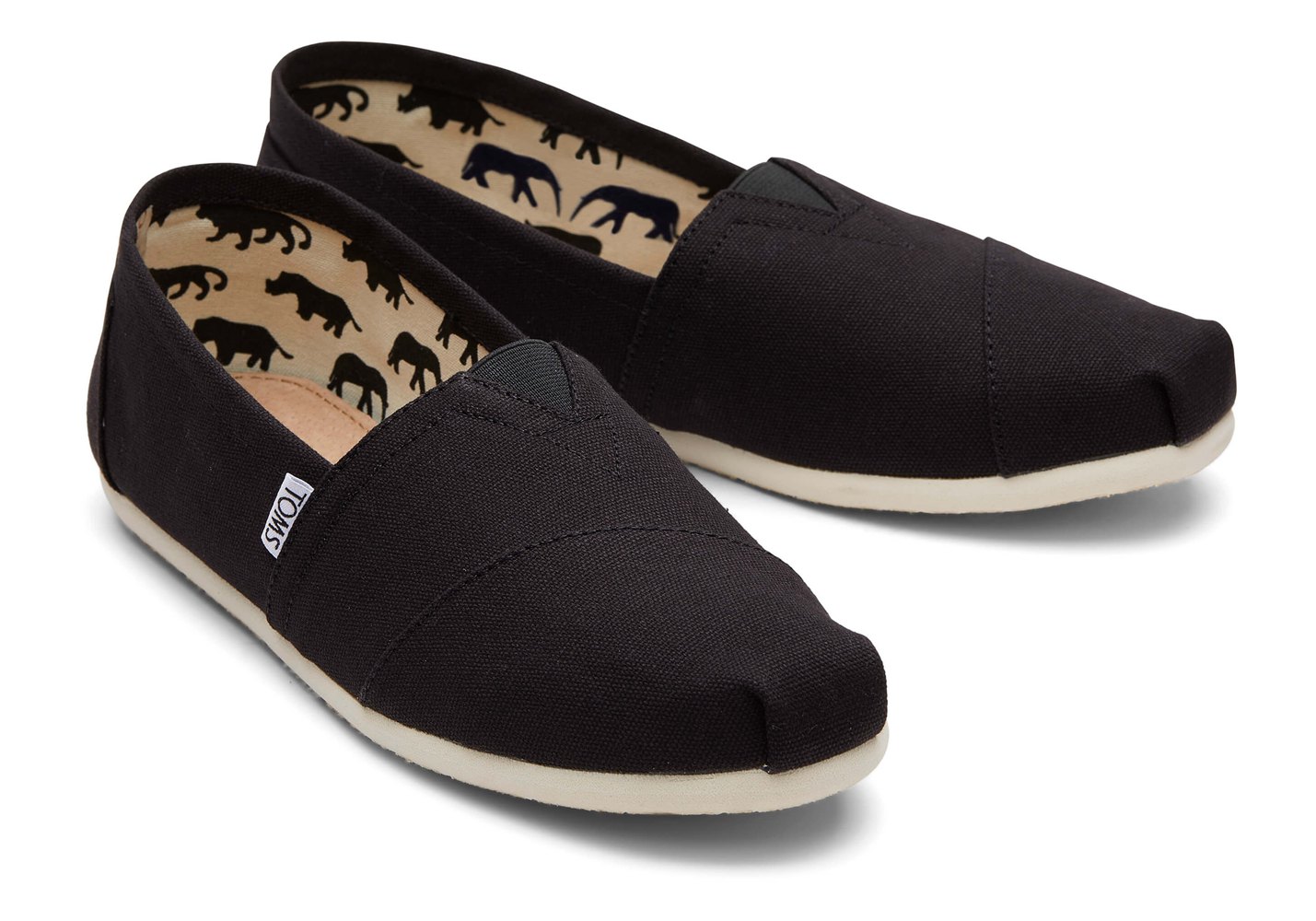 Toms Espadryle Męskie Czarne - Alpargata Płócienne - 38AKLNRUP